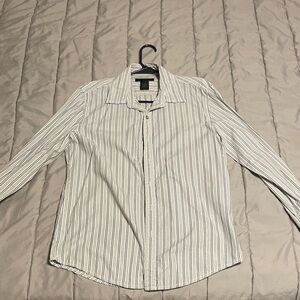 Calvin Klein Jeans White and Black Striped Shirt